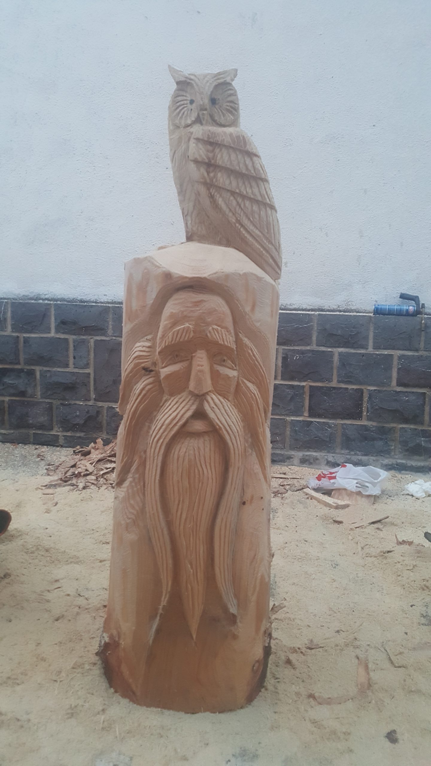 Concurso de Talla con motosierra en Burgi, Navarra