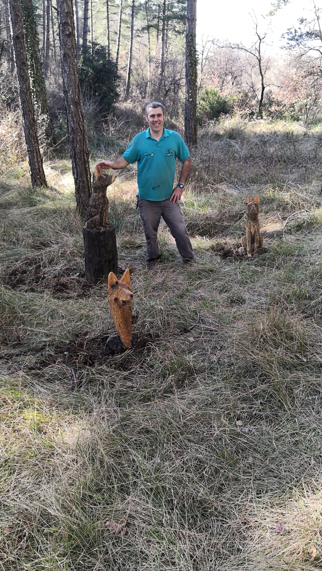 Ikusgarri: arte con motosierra en el Bosque de Ilundáin